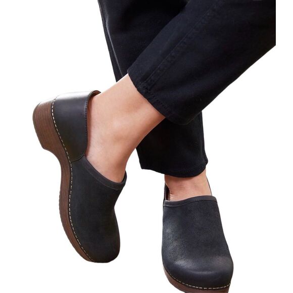 Dansko Shoes - Dansko Brenna Blue Suede Clogs Sz 7.5